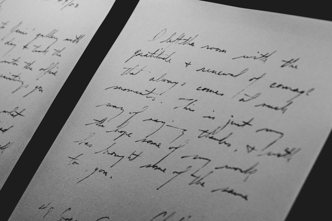 Photo handwriting
