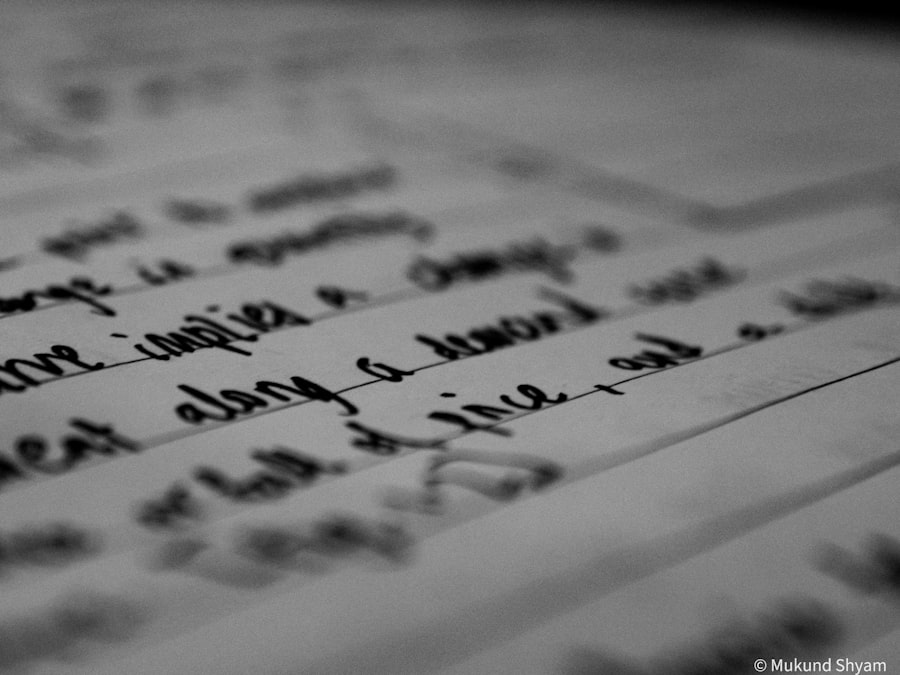 Photo handwriting