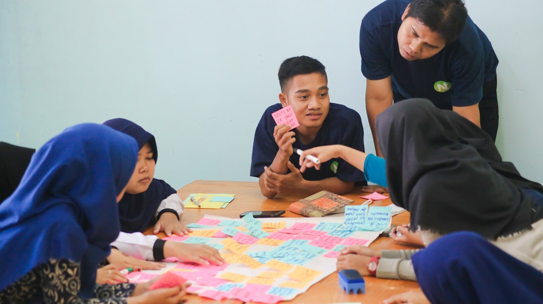 Photo motivating students